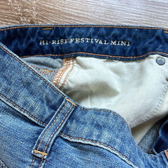 High rise jean skirt - Picture 3 of 4